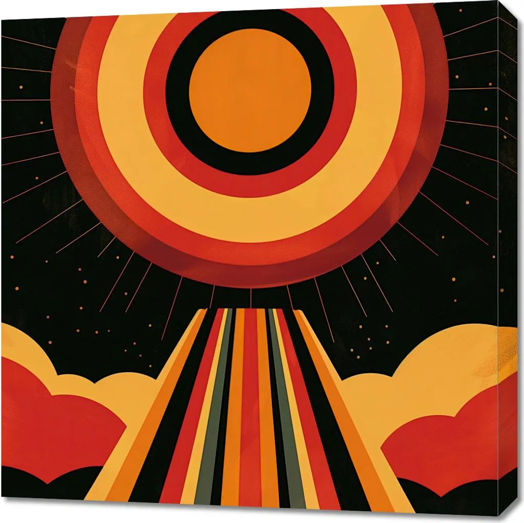 Tableau Image 70 x 70 cm Rayonnement de Vitalité pour votre Décoration