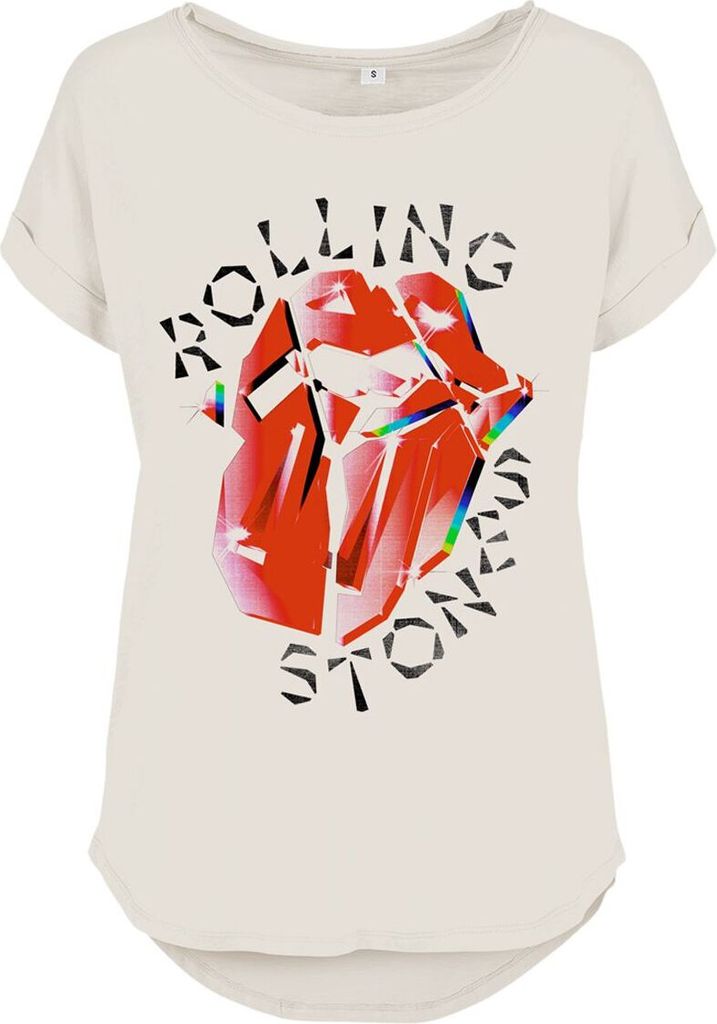The Rolling Stones T-Shirt Damen Hackney Diamonds Prism Tongue weiß M
