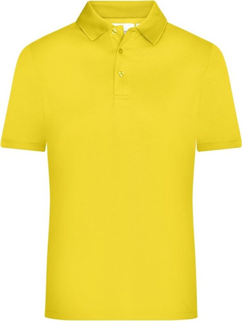 Men's Active Polo yellow, Gr. XXL