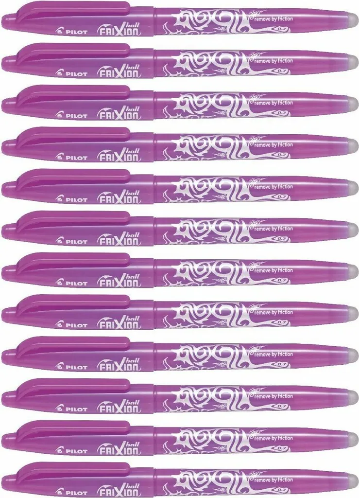 Set 12 Roller Pilot FriXion BL-FR7 Viola - Inchiostro Termosensibile 0.7mm