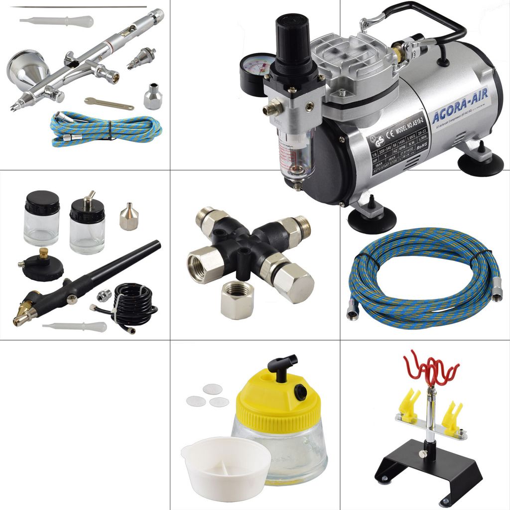 Agora-Tec Airbrush Komplett-Set EXPERT XII.3