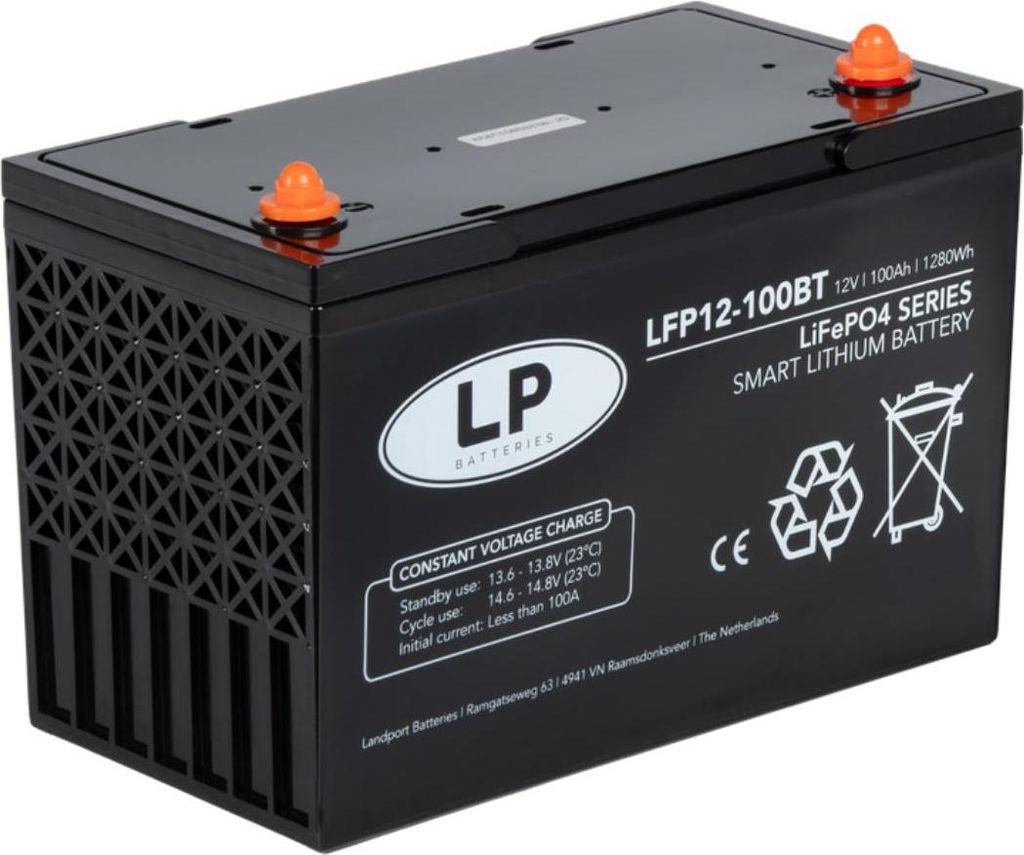 Landport LFP V12-100BT Lithium-Batterie 12,8V 100Ah – mit Bluetooth & BMS