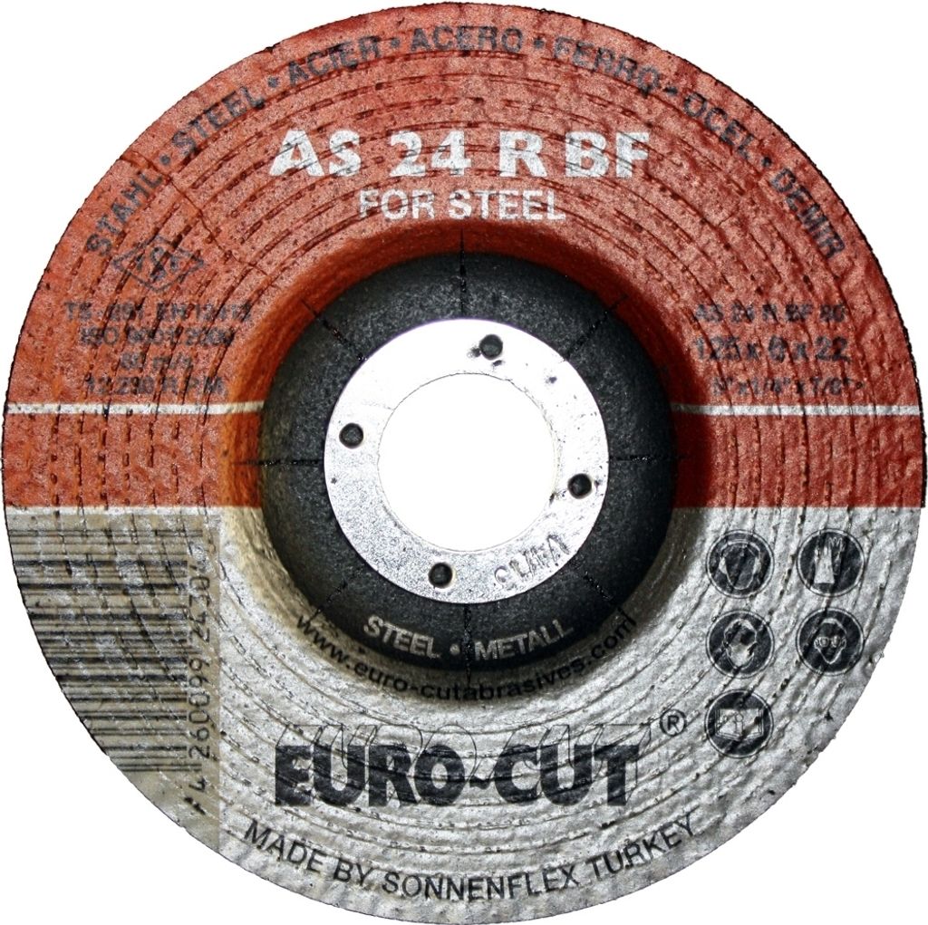 Schruppscheibe Metall 'Euro-Cut' Ø 125 x 6 x 22,2 mm