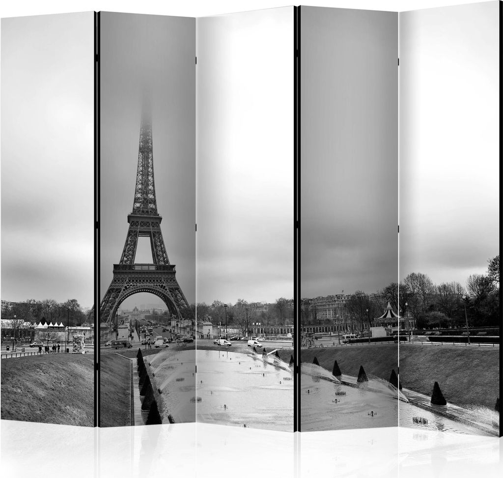 Akusticher Raumteiler Stadt Foto Paravent 225x172 cm beidseitig auf Vlies-Leinwand bedruckt Akustikschaum Trennwand Spanische Wand Sichtschutz Home...