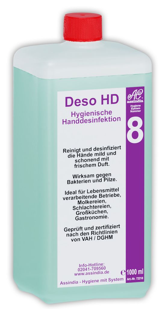 Deso HD desinfizierender Handreiniger 1000ml Flasche Produktbild 