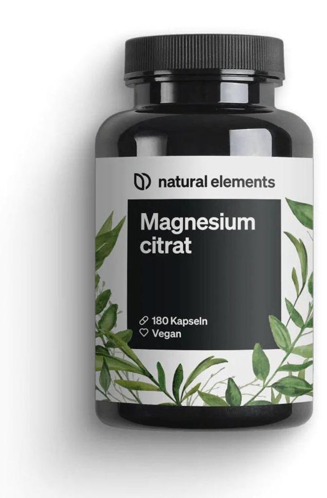 Gélules de citrate de magnésium - 180 gélules (pour 2 mois) Image du produit 