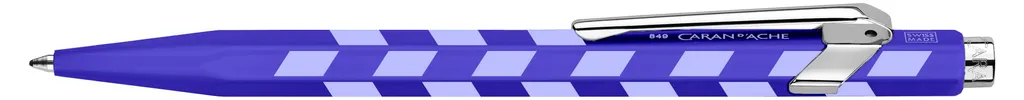 Stylo à bille Caran d'Ache 849 Mosaic bleu roi NM0849.302 iconique