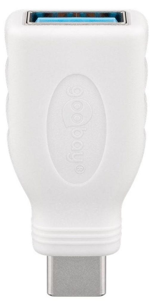 Goobay USB-C Adapter, USB 3.0 A, USB-C, Weiß Produktbild 