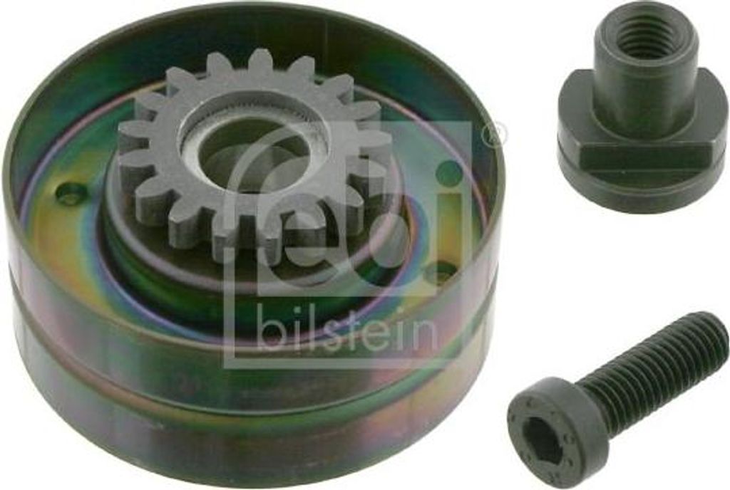 FEBI BILSTEIN 05933 Umlenk-/Führungsrolle, Keilrippenriemen OE 7700851321 kompatibel mit Expert, Bora, Corolla, Carnival, 7er E65, Space Star, Meg...