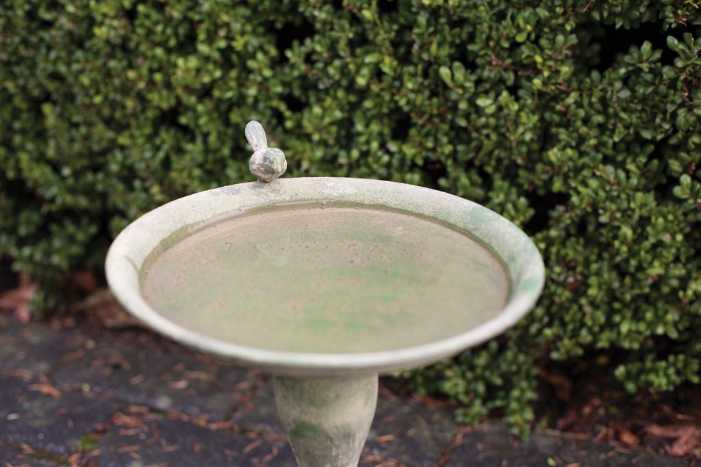 Esschert Design Aged Metal Grün Vogeltränke auf Fuß; AM80 Produktbild 4