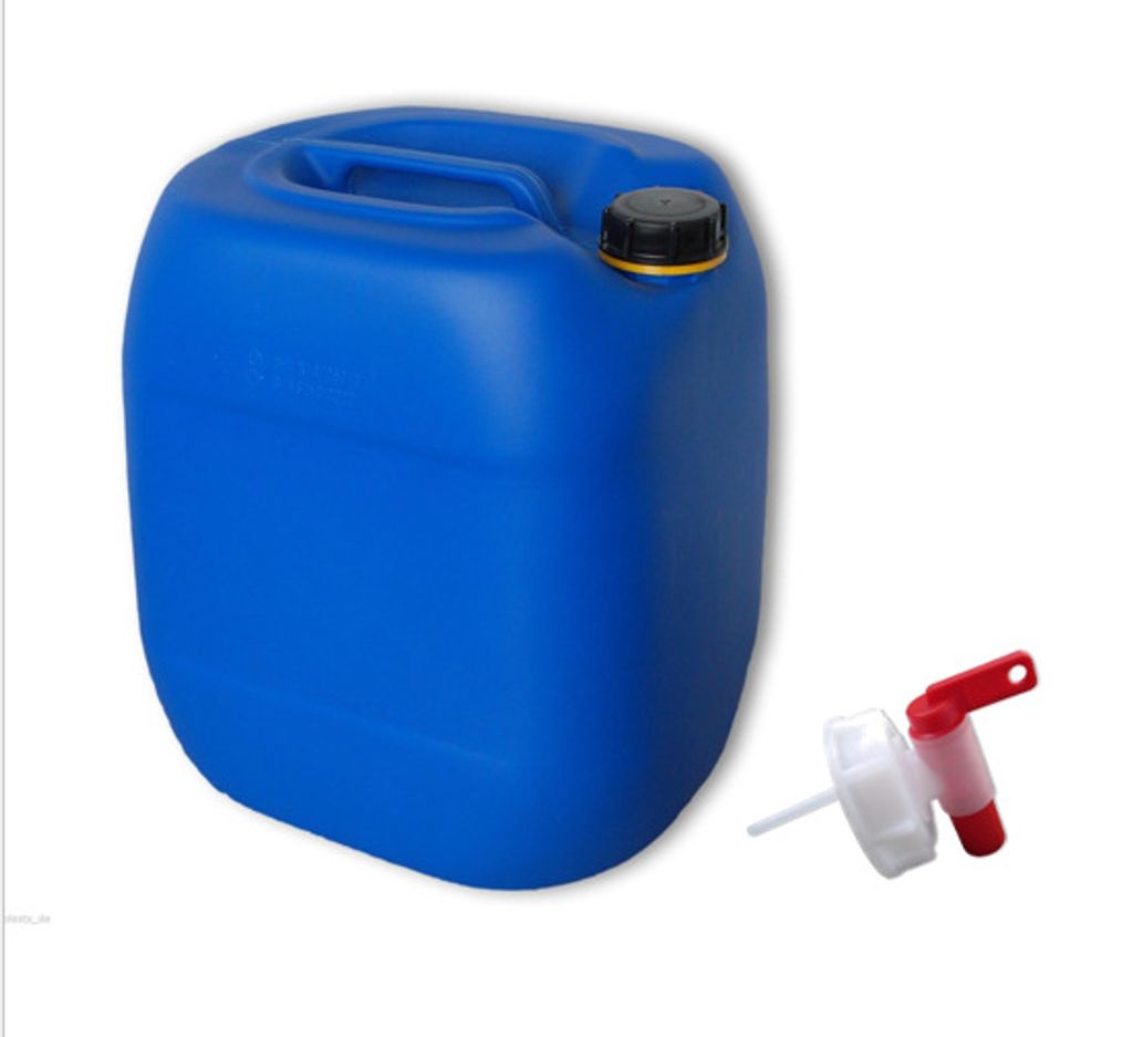 30 Liter Kunststoffkanister 6 Stück inkl Schraubverschluss, UN-X Farbe blau