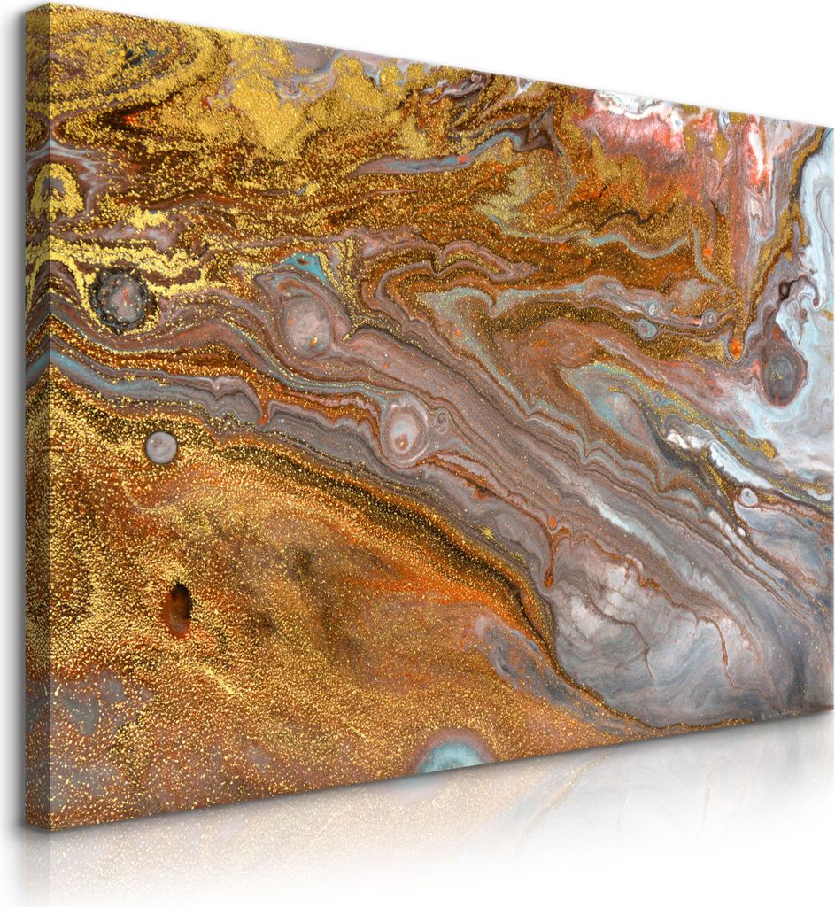 Muralo Leinwandbild Canvas moderne ABSTRAKTION Marmor Muster Glamour Stil Br. 90cm x Hö. 60cm