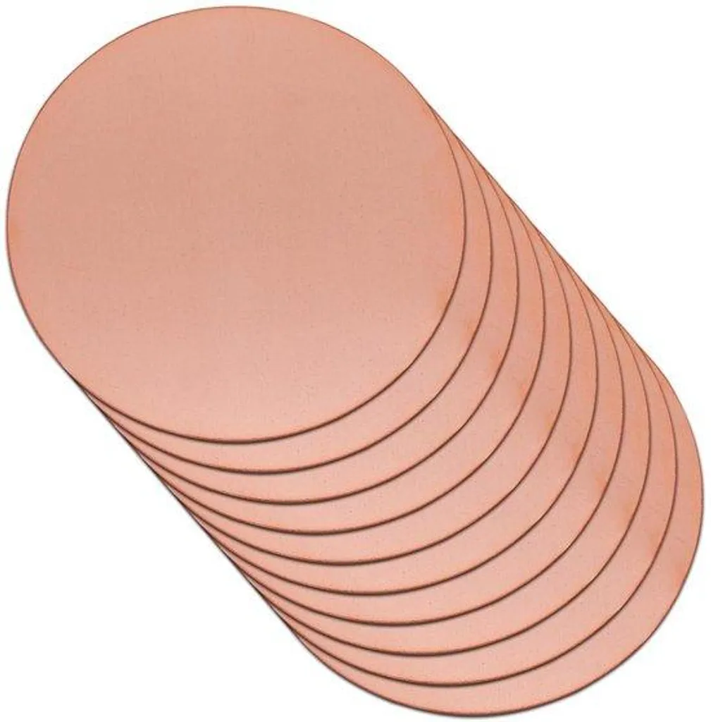Supports ronds en cuivre pour création de bijoux et médailles DIY