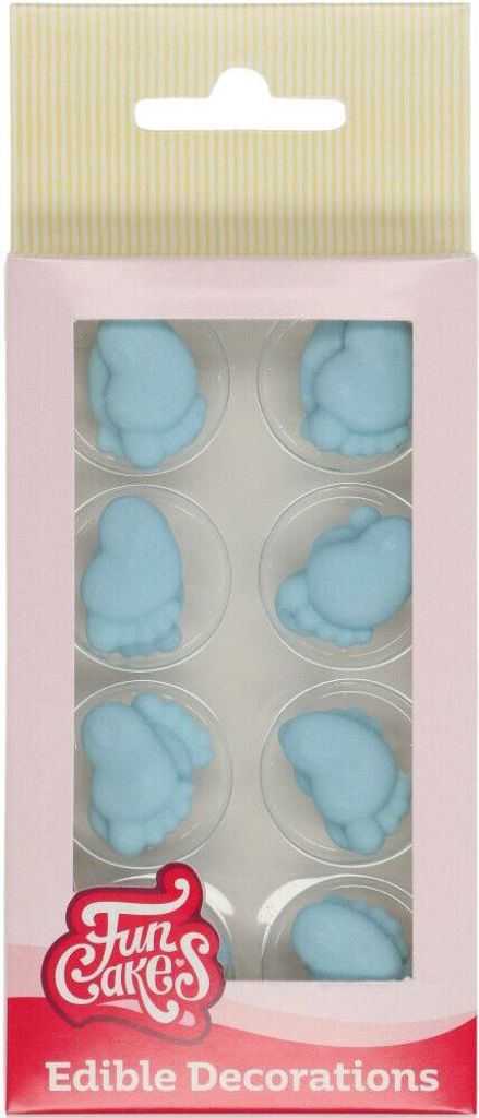 FunCakes Zucker Dekorationen Baby Füße Blau Set  (16 Teile) Produktbild 