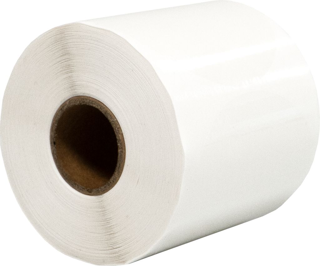 DULA Runde Etiketten - Transparent - 65mm - 500 Aufkleber auf Rolle - Siegel - Markierungspunkte - Leere runde Aufkleber auf Rolle