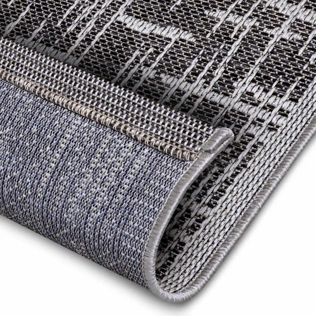 Tapis pour terrasse et balcon TELU style Kilim géométrique lavable - 4