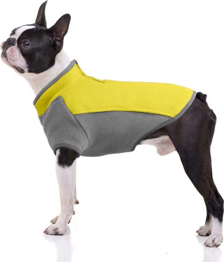 Stretch-Fleeceweste für Hunde, Haif-Pullover mit Reißverschluss, Fleece-Hundepullover, Wintermantel, warme Hundebekleidung für kaltes Wetter