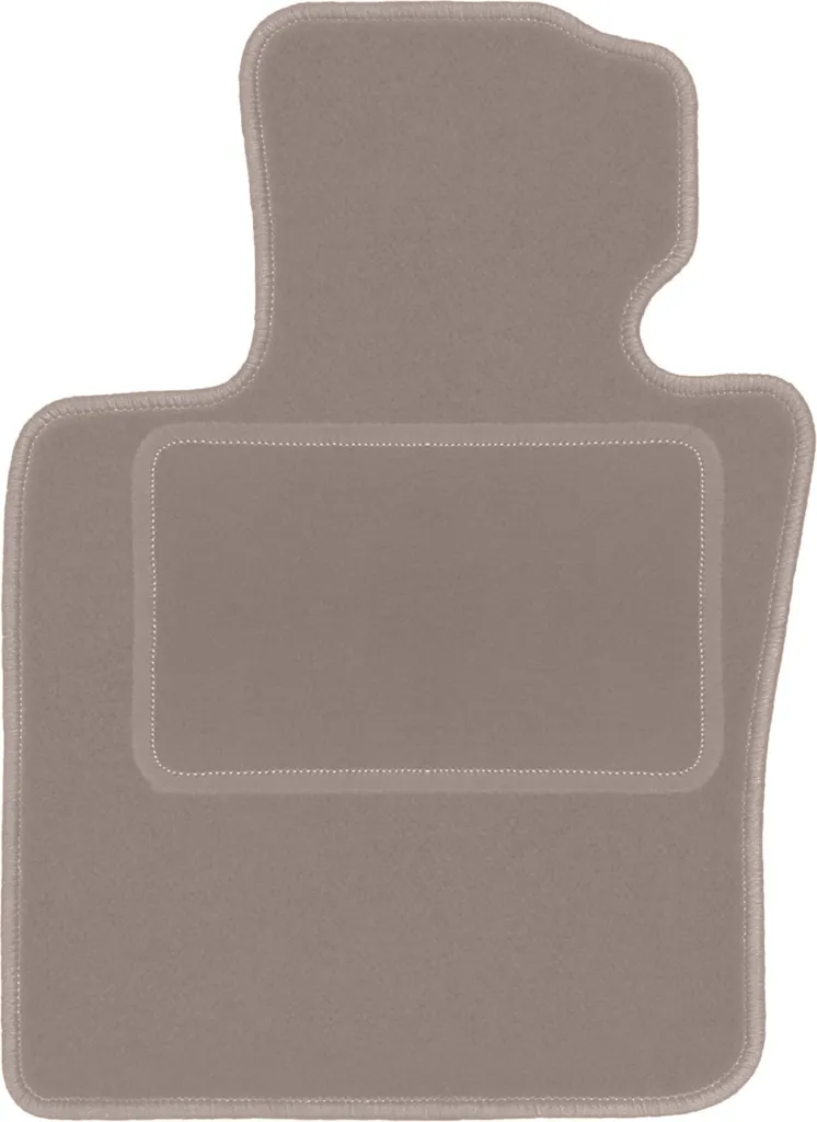 ASC Tappetini Auto Compatibili con Mini Cooper 3 Porte R55/R56/R57 2007-2013, Moquette con Bordo Antiscivolo Rosso, Battitacco in Gomma