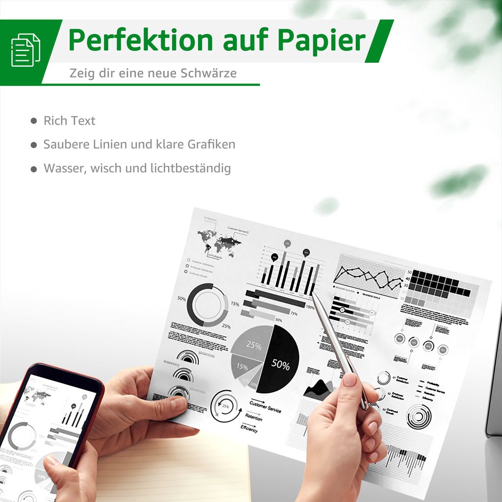 2x Toner kompatibel für HP W1106A 106A Laser 107r 107a 107w MFP 135w 135wg 135a 135r 137fnw 137fwg mit CHIP
