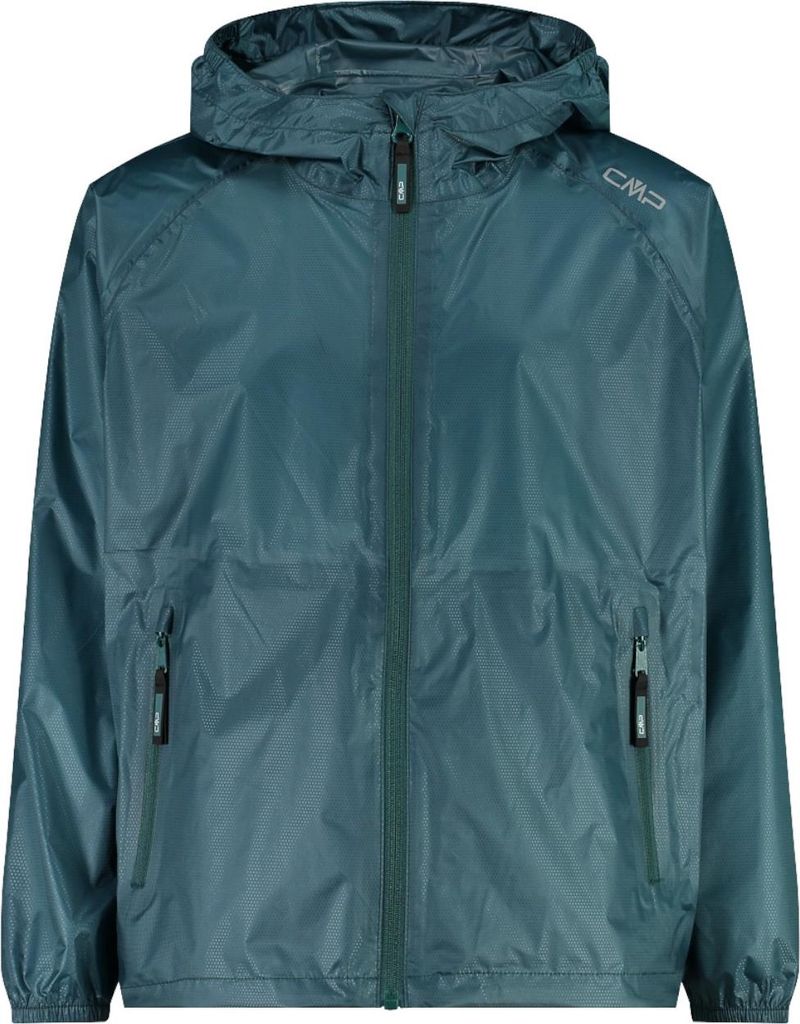 CMP Jungen Regenjacke Pack Pocket mit Clima-Protect und Kapuze blau 116