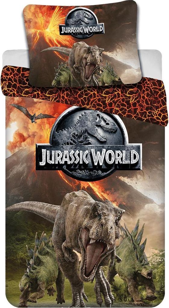 Jerry Fabrics Jurassic World Bettbezug Vulkan 140 x 200 cm Produktbild 