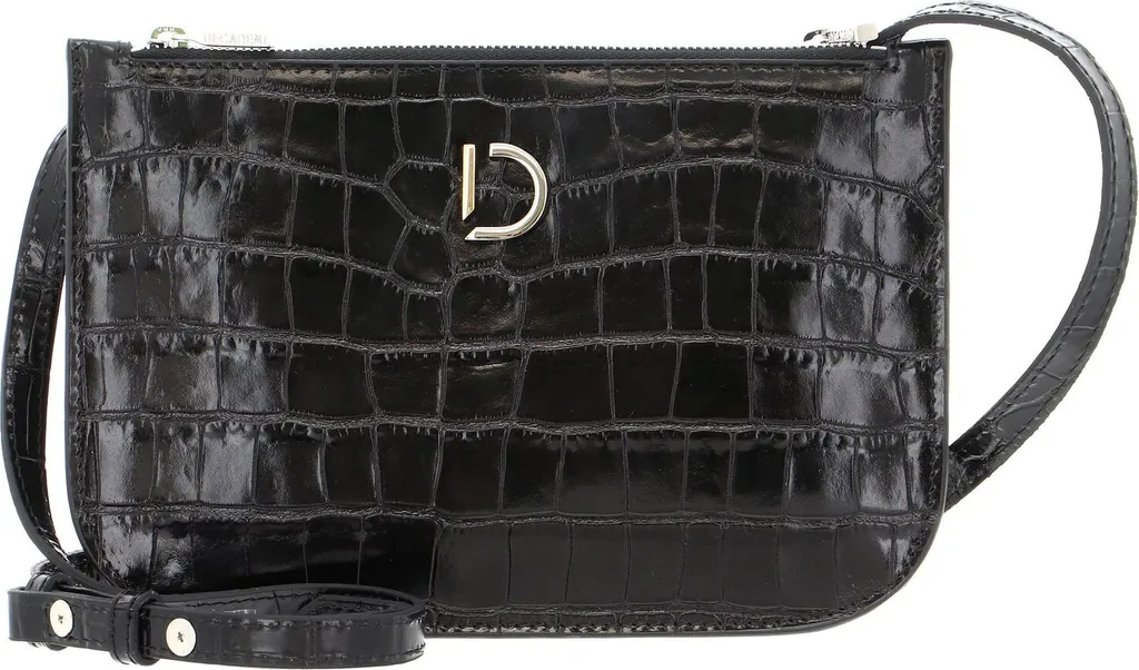 Sac Marcia DECADENT noir en cuir croco : l'organisation parfaite chic