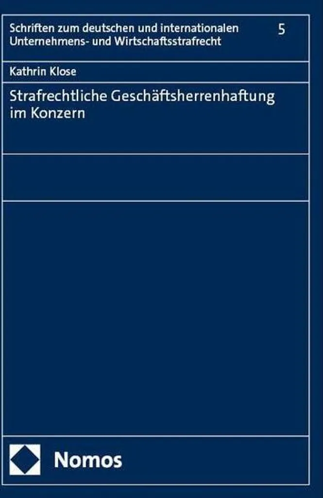 Droit pénal des affaires en Allemagne : Responsabilité dans le Groupe