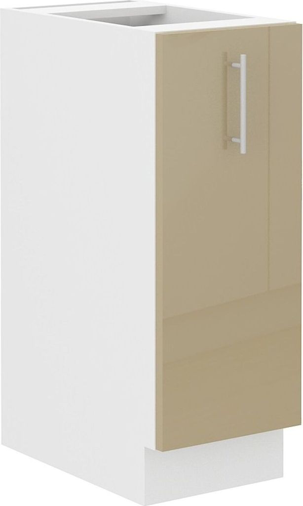 Küche Lara Cappuccino Hochglanz Unterschrank 30 cm Schrankauszug Küchenschrank