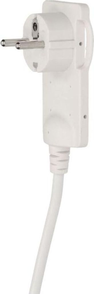 ORNO| Ultra flache Möbelstecker - OR-AE-1312 - Weiß - 1,5m Kabel - mit Griff für einfache Handhabung