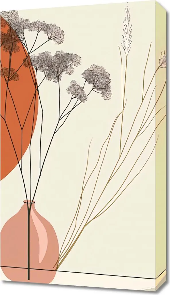Quadro 40x70 cm Vista essiccata