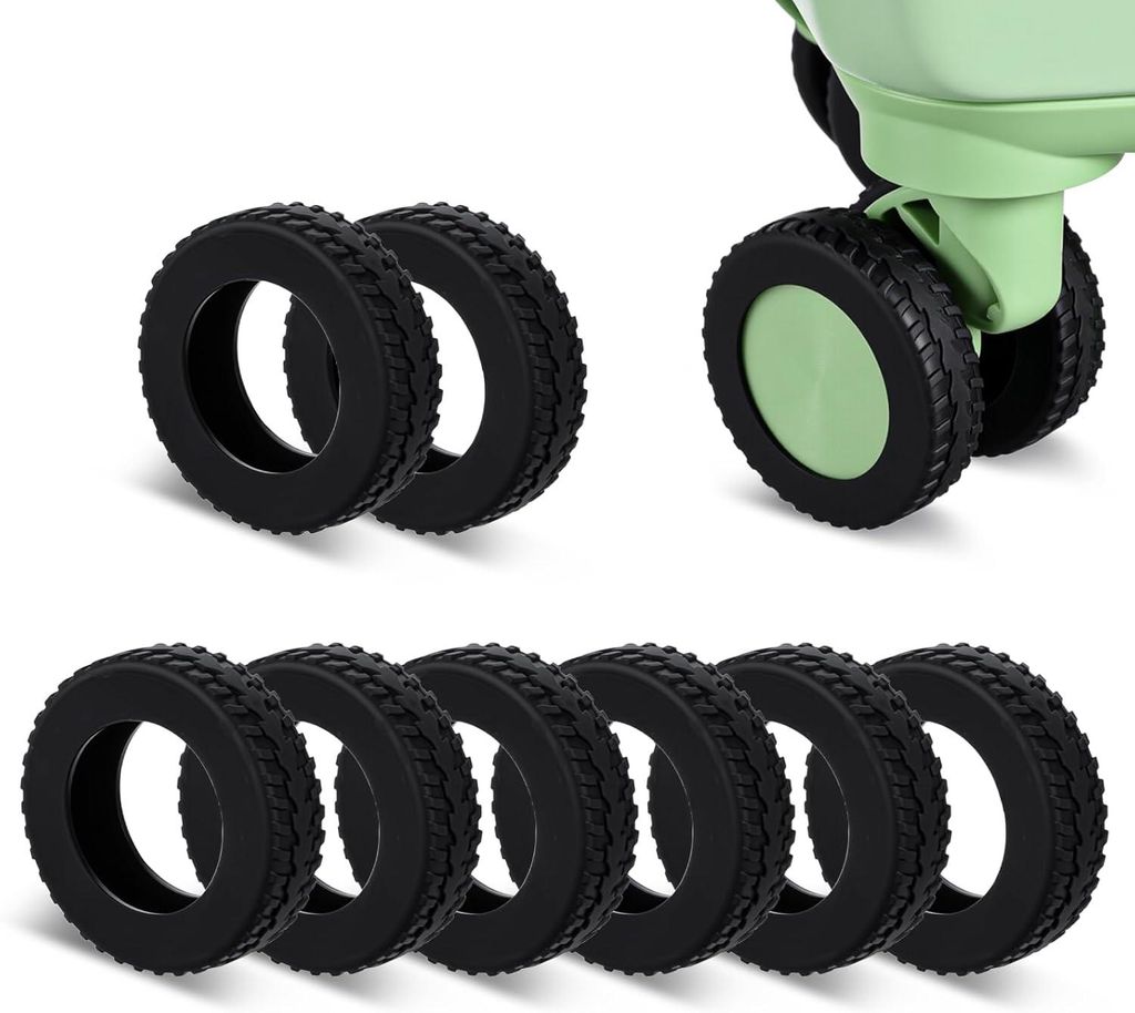 Silikon Kofferrollen Schutzhülle (8er Pack) - Universelle Produktbild 