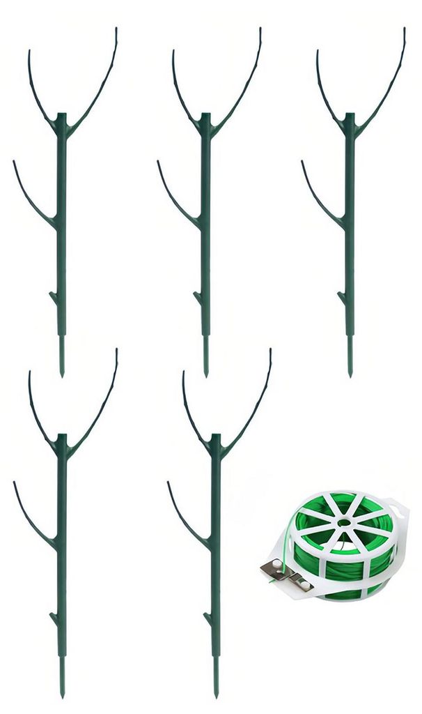 3/5/10 Stück/Set Monstera-Pflanzenstütze, stapelbar, für Gartenpflanzen, drinnen und draußen, hohe Topfpflanzen, Kletterpflanzen, Moosstäbe E