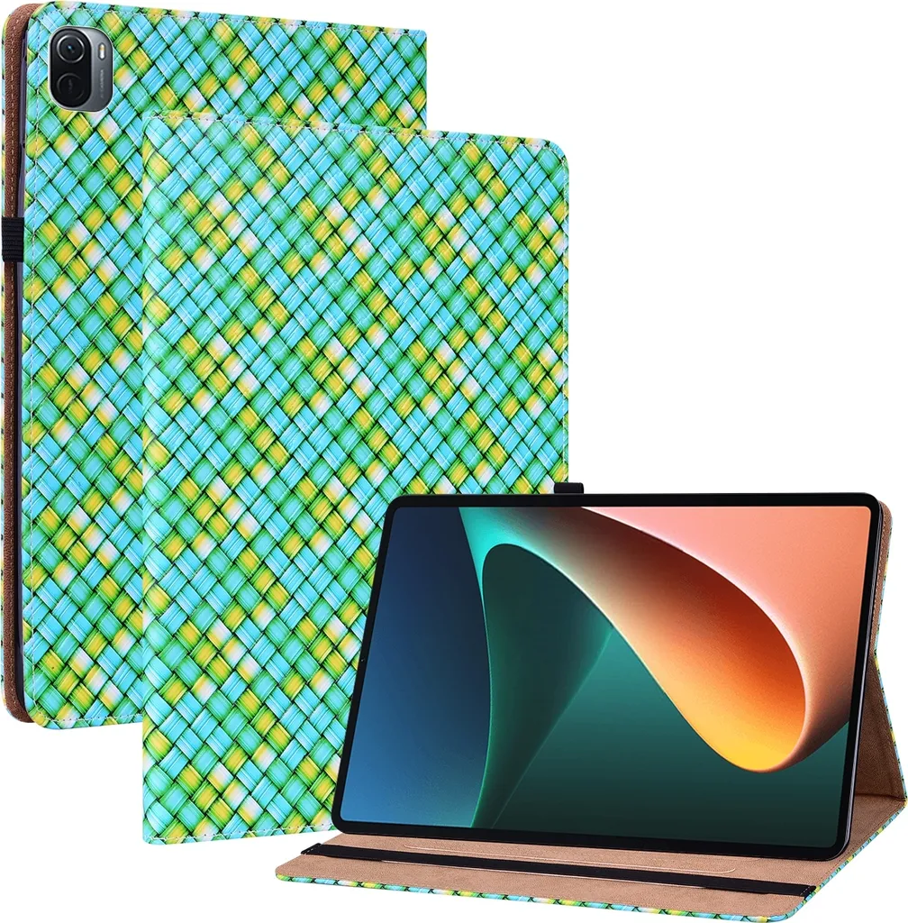 Custodia Art Verde in Pelle per Xiaomi Mi Pad 5 e 5 Pro 11 pollici