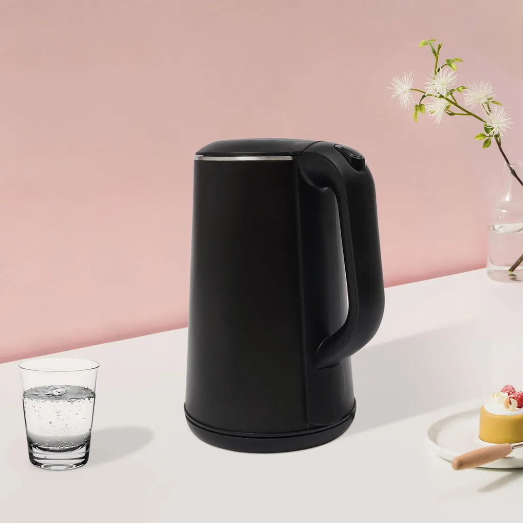 Bouilloire tactile noire avec réglage de température et écran LED - 2