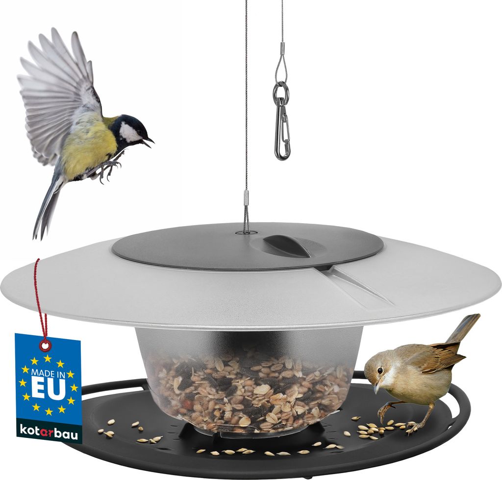 KOTARBAU® Vogelfutterhaus Rund aus Kunststoff Kaufland.de