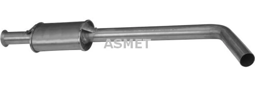 Silencieux central renforcé ASMET 10068 pour Scenic OE 7700422936 Acier