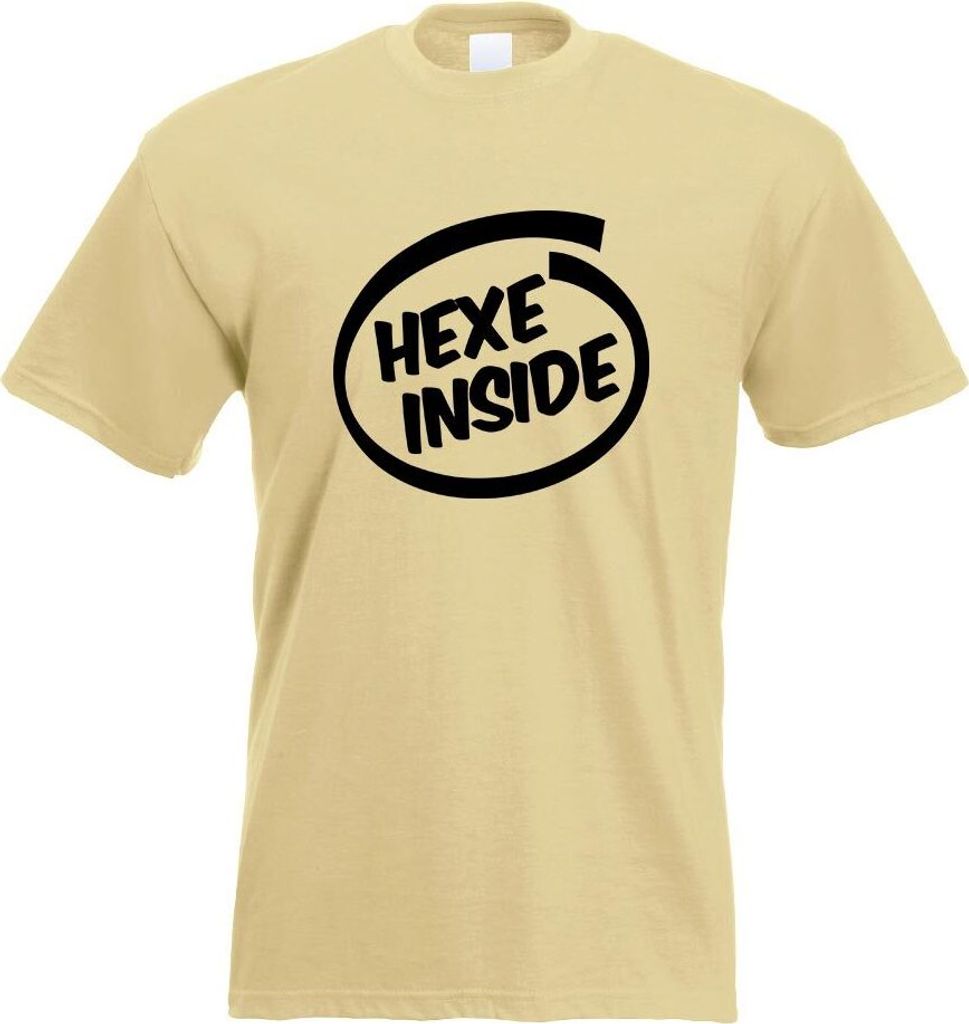 Kiwistar - T-Shirt - Khaki - Hexe Inside Herren Funshirt Bedruckt Design Sprüche Spruch Motive - mit Motiv Bedruckt - Funshirt Design - Sport - Fr...