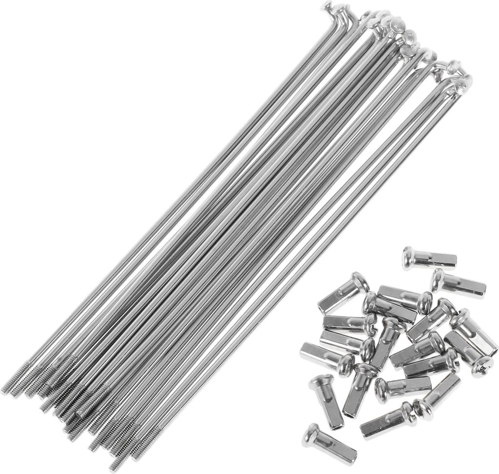 20 Satz 13G Fahrradspeichen 127mm Fahrradspeichen 304 Edelstahl Silberton
