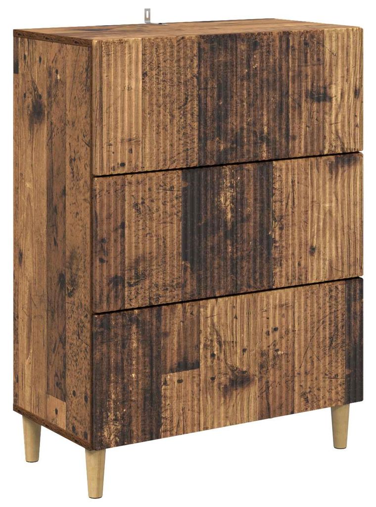 Schubladenschrank Altholz 66 x 34,5 x 90 cm Holzwerkstoff