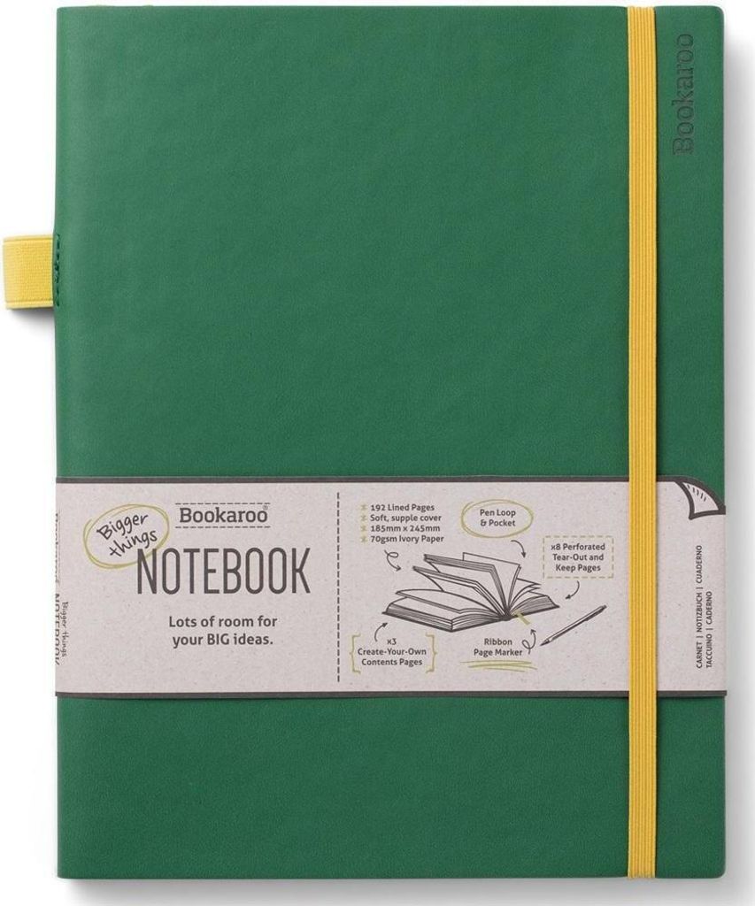 Bookaroo Journal Notizbuch groß - Dunkelgrün