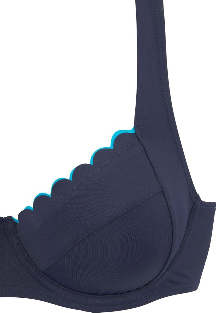 LASCANA Bügel-Bikini-Top marine Größe 36 Cup D