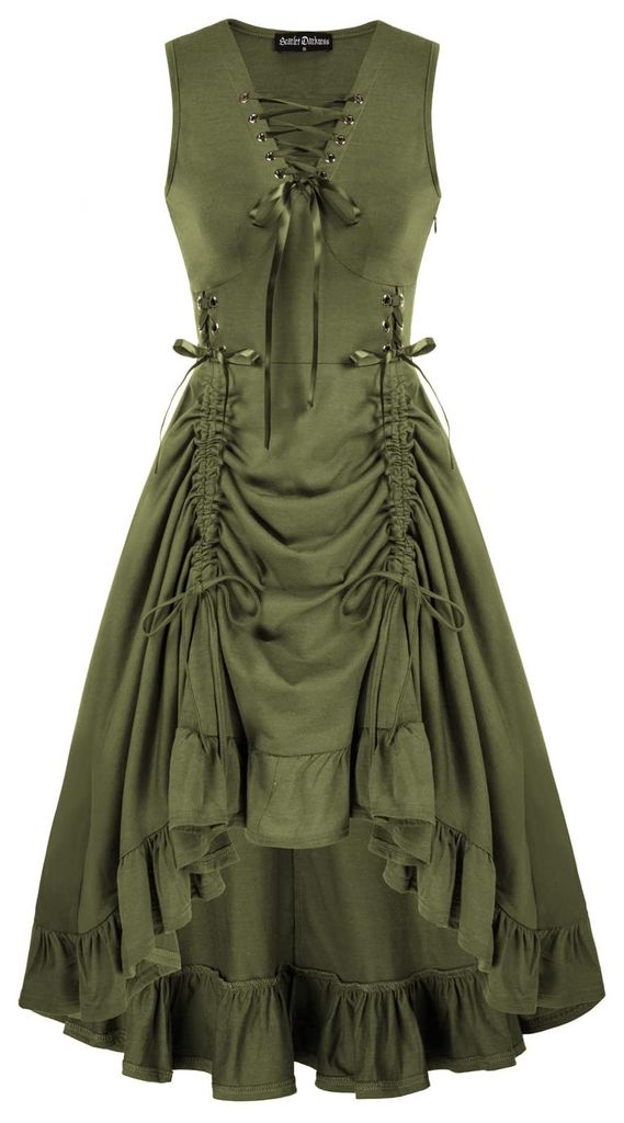 Scarlet Darkness Damen Steampunk Gothic Kleid Schnürung Produktbild 