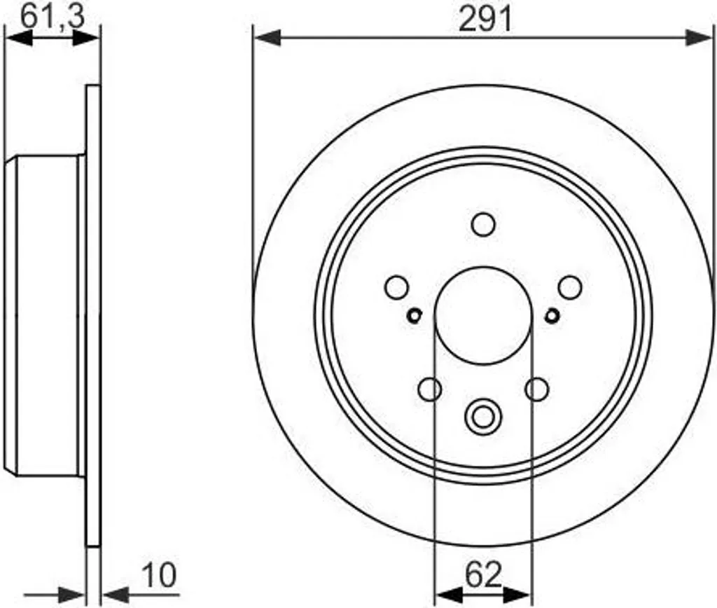 Disque de frein ventilé Bosch 0986479657 haute performance Lexus IS E3