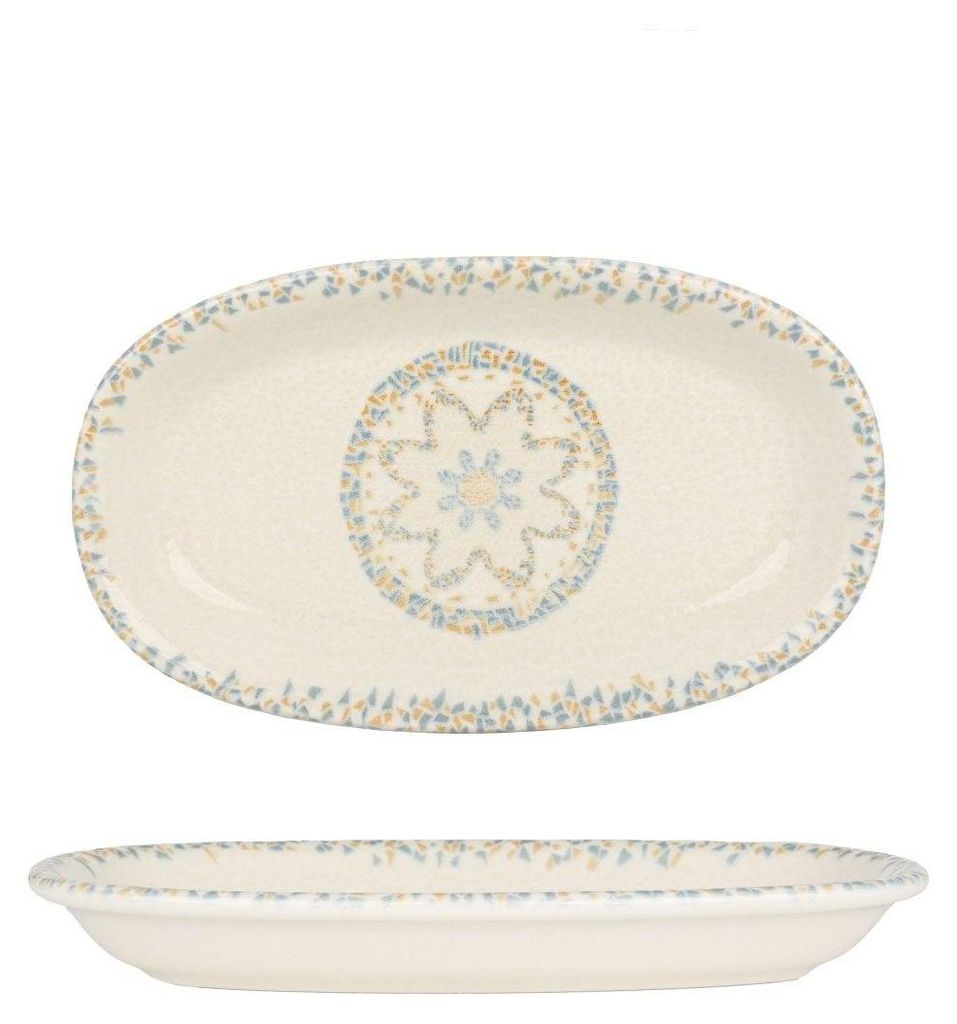 By Bone Plat de service - Tessera - Porcelaine - 19 x 11 cm Image du produit 