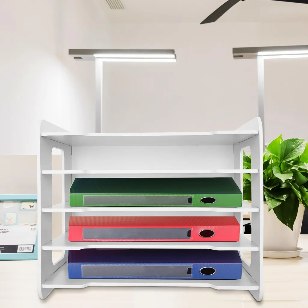 Trieur de lettres blanc design avec compartiments de rangement sécurisés