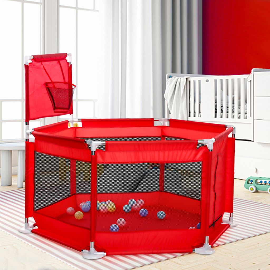 180CM Laufstall Laufgitter Baby Absperrgitter Krabbelgitter Kind Spielstall 