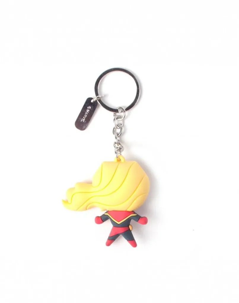 Marvel Portachiavi 3D Kawaii Captain Marvel - Charme per Borsa Trendy