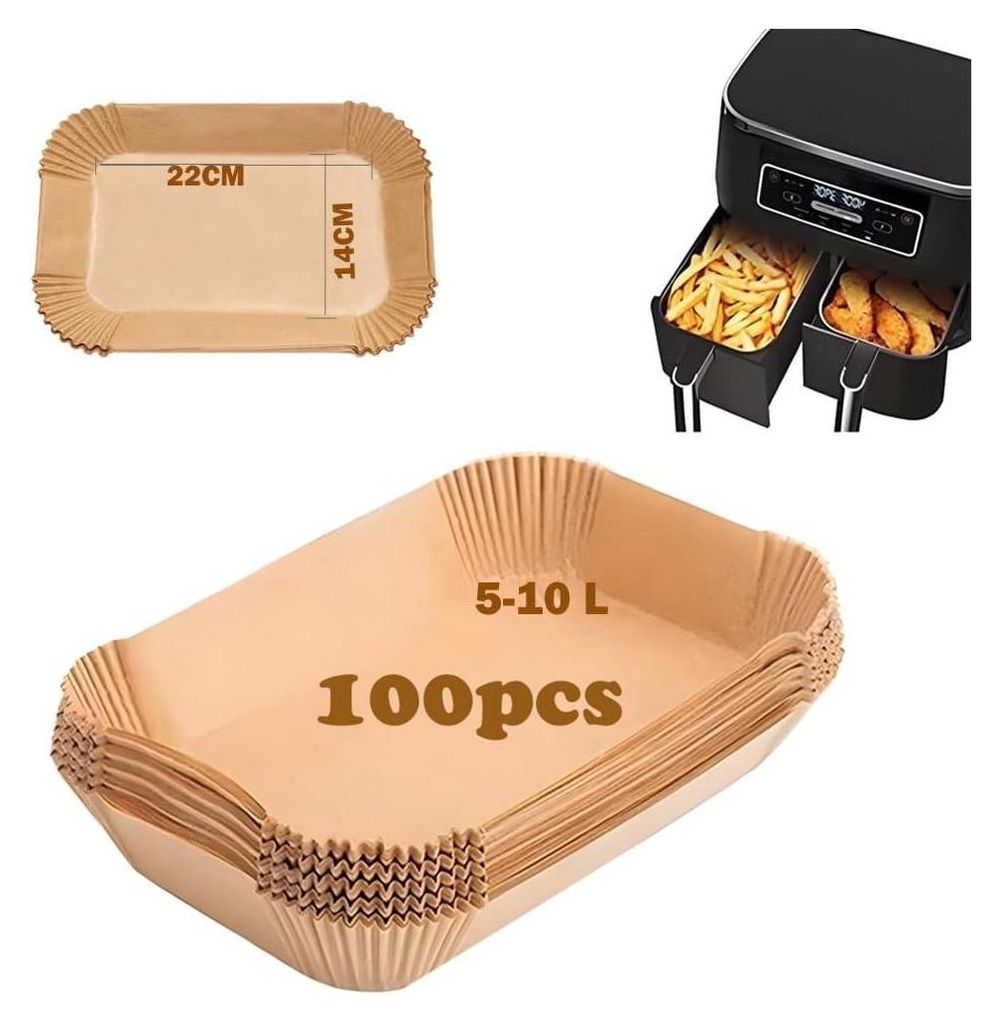 Backpapier fš¹r Hei?luftfritteuse, 100 Stš¹ck šC Airfryer Produktbild 