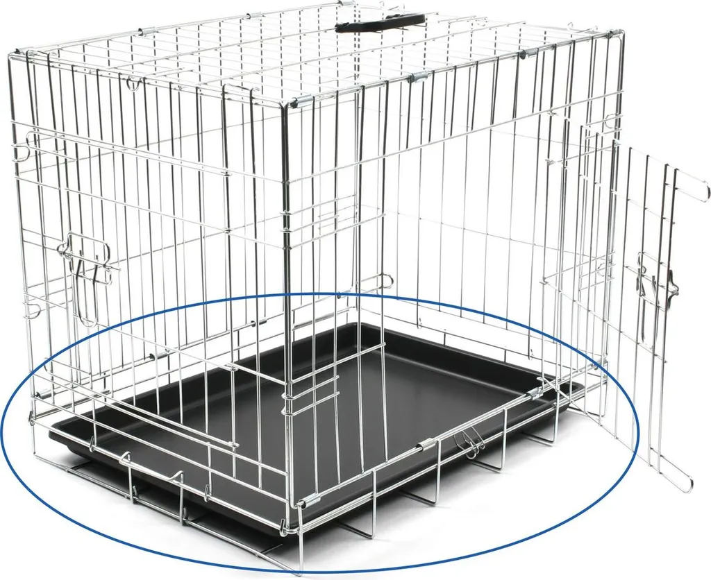 Fond de cage Duvo+ en plastique noir pour cage métallique taille XS