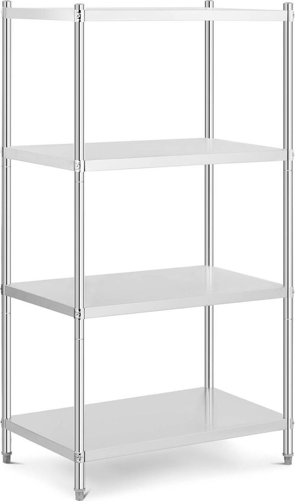 Expondo Royal Catering Edelstahlregal - 100 x 60 x 180 cm - - 200 kg